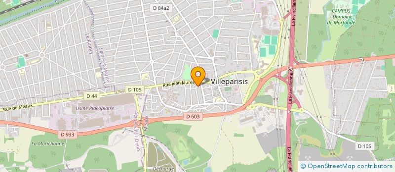 localisation de l'entreprise SCI HYSLOC  VILLEPARISIS