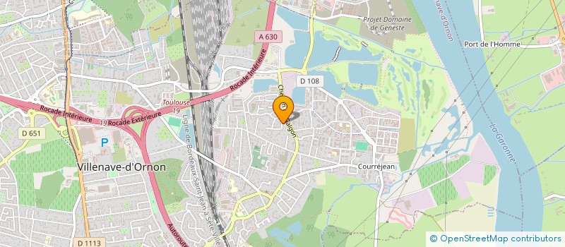 localisation de l'entreprise SCI HZR1  VILLENAVE D'ORNON