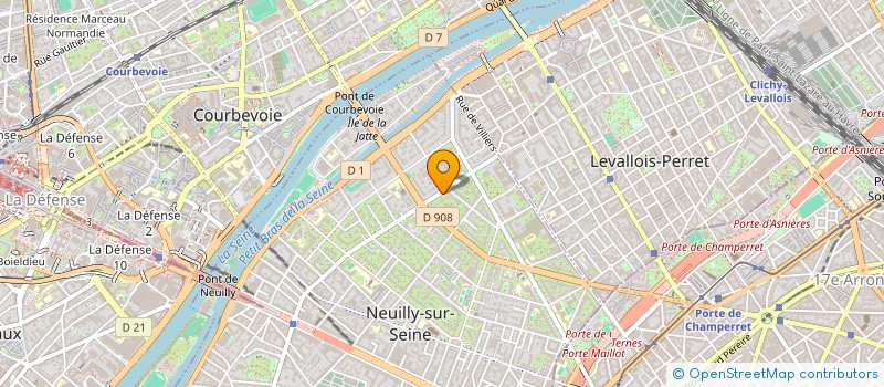 localisation de l'entreprise SCI I.A.F BROSSARD à NEUILLY-SUR-SEINE