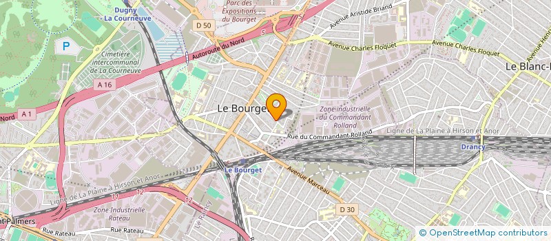 localisation de l'entreprise SCI I.A.M. IMMO  LE BOURGET