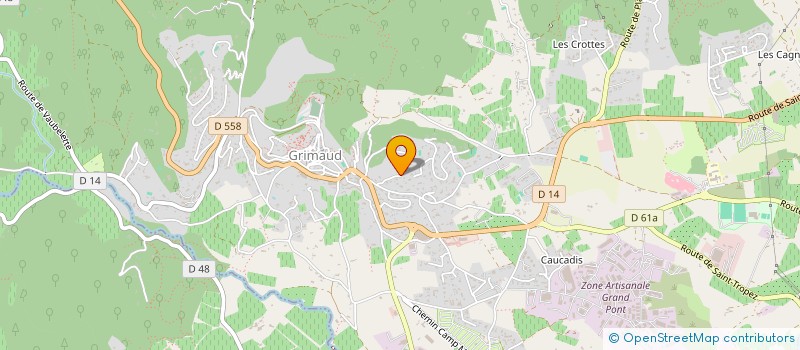 localisation de l'entreprise SCI I A O à GRIMAUD