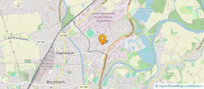 localisation de l'entreprise SCI I.B.  HNHEIM