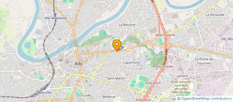 localisation de l'entreprise SCI I B C à ALBI