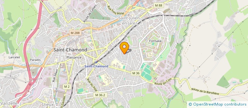 localisation de l'entreprise SCI I.B.H BRITANNIA  SAINT-CHAMOND