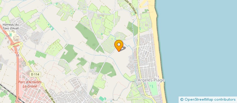localisation de l'entreprise SCI I.B.L.  ARGELES SUR MER