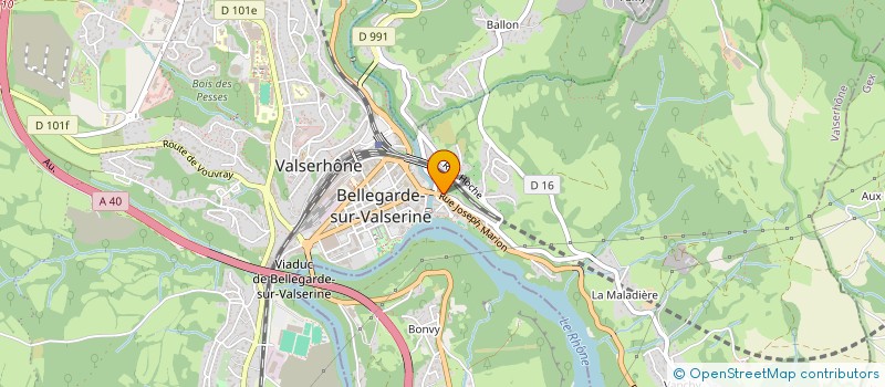 localisation de l'entreprise SCI  I.C.A à VALSERHONE