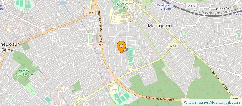 localisation de l'entreprise SCI I.C.N.L. IMMOBILIER à MONTGERON