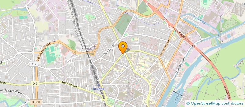 localisation de l'entreprise SCI  I.D.B  ROANNE