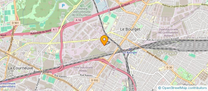localisation de l'entreprise SCI I.D.F. à LE BOURGET