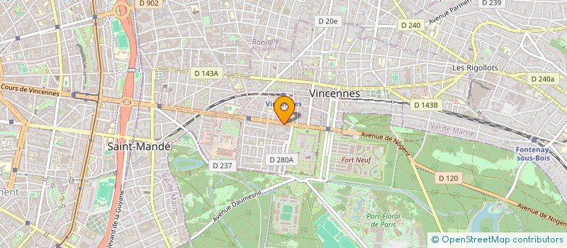 localisation de l'entreprise SCI I DAVELLE à VINCENNES