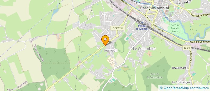 localisation de l'entreprise SCI I.F.  PARAY-LE-MONIAL