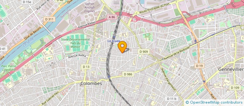localisation de l'entreprise SCI I.F.A.M à COLOMBES