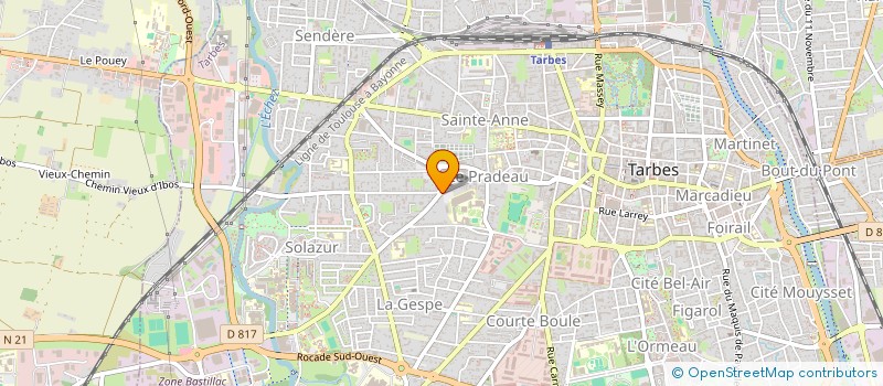 localisation de l'entreprise SCI I.F.Y.  TARBES