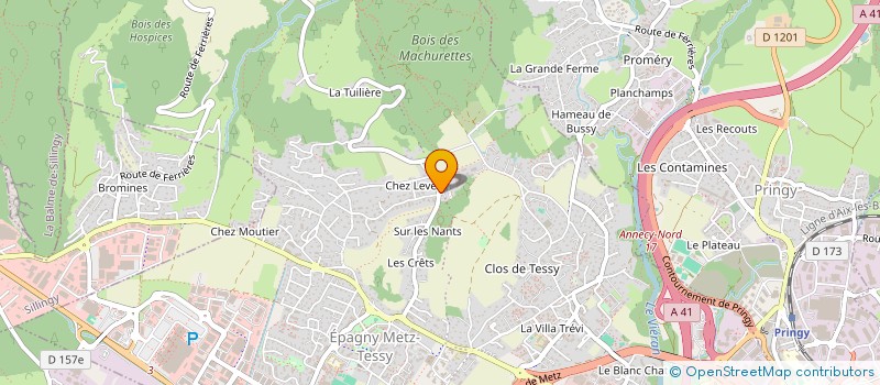 localisation de l'entreprise SCI I&M  EPAGNY METZ-TESSY