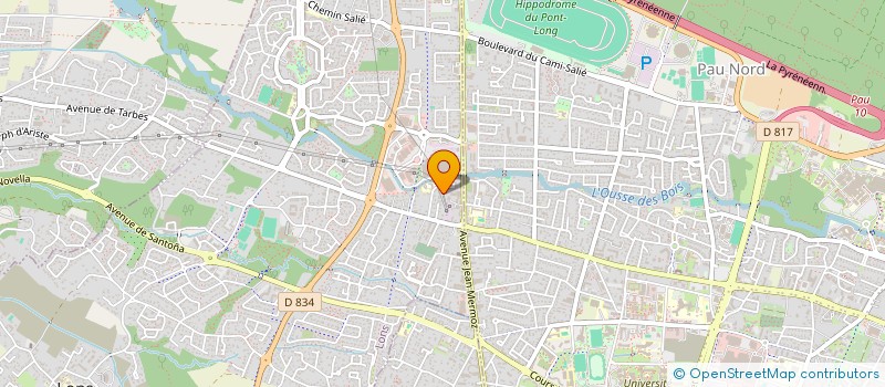 localisation de l'entreprise SCI I.M.C.  BILLERE