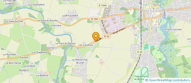 localisation de l'entreprise SCI I.M.C.  NORT-SUR-ERDRE