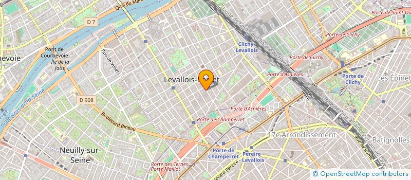 localisation de l'entreprise SCI I-MILA à LEVALLOIS-PERRET