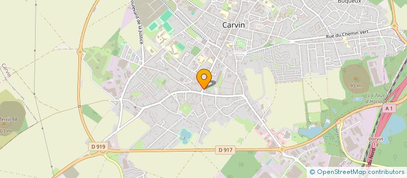 localisation de l'entreprise SCI I N P  CARVIN