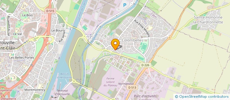 localisation de l'entreprise SCI I.N.S.A.  COLOMBELLES