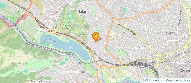 localisation de l'entreprise SCI I.N.V  TALANT