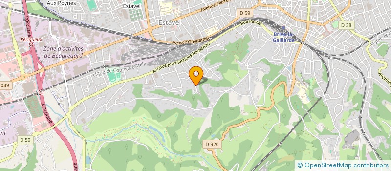 localisation de l'entreprise SCI I P C R  BRIVE LA GAILLARDE