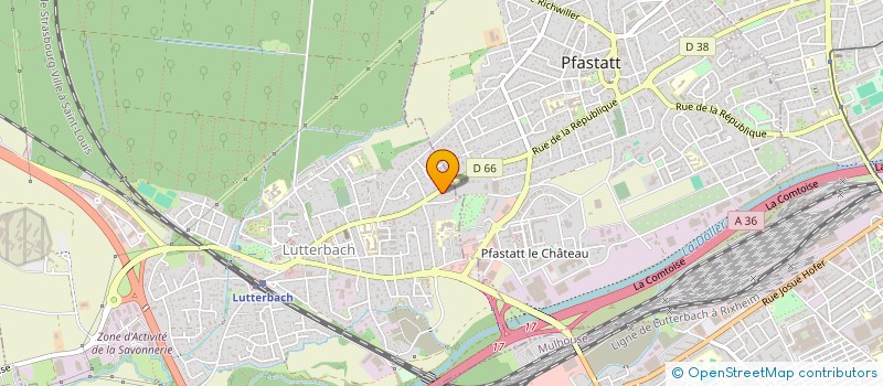 localisation de l'entreprise SCI I.S.  LUTTERBACH