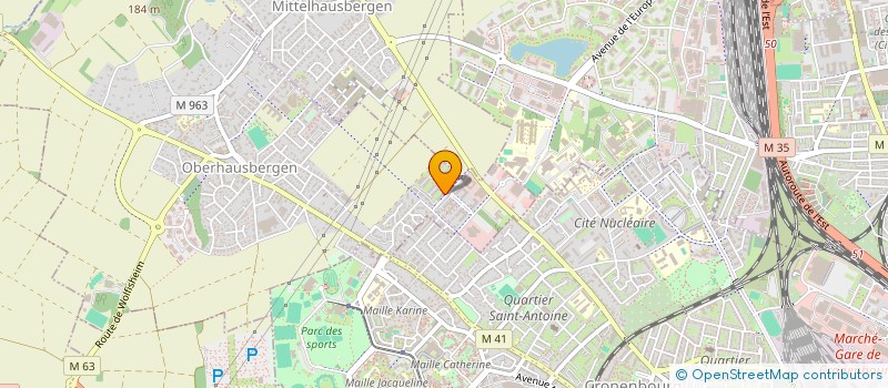 localisation de l'entreprise SCI I&S  OBERHAUSBERGEN