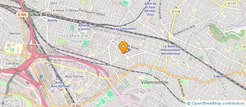 localisation de l'entreprise SCI I.S.A. à VILLEMOMBLE