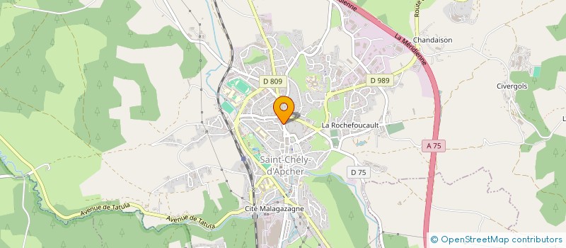 localisation de l'entreprise SCI I.S.A.  SAINT-CHELY-D'APCHER