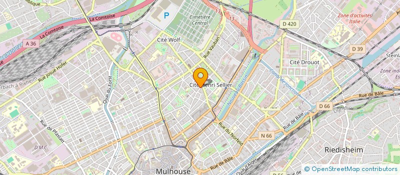 localisation de l'entreprise SCI I.S.A.Y.  MULHOUSE