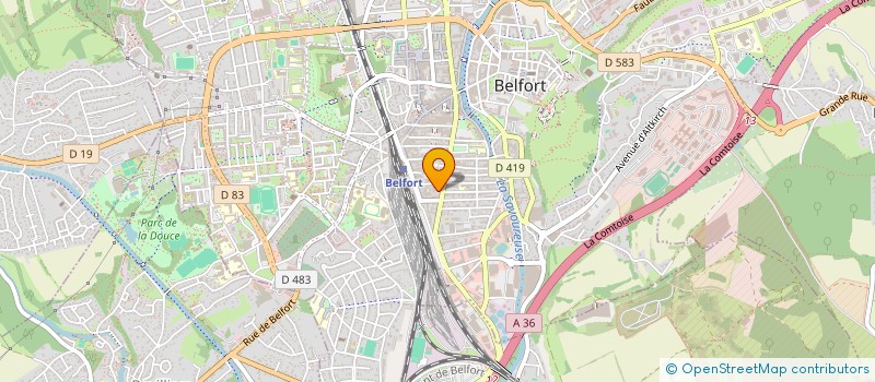 localisation de l'entreprise SCI I.S.F.V 2 à BELFORT