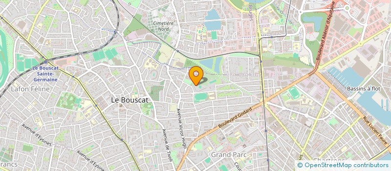 localisation de l'entreprise SCI I.S.Z.  LE BOUSCAT