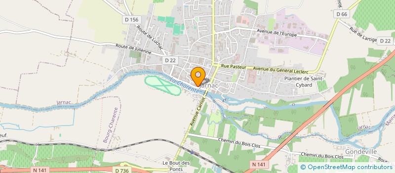 localisation de l'entreprise SCI I.T.V à BOURG-CHARENTE