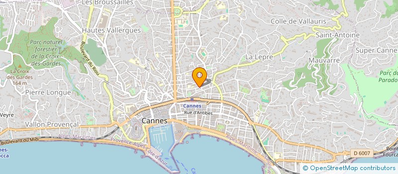 localisation de l'entreprise SCI I UN à CANNES