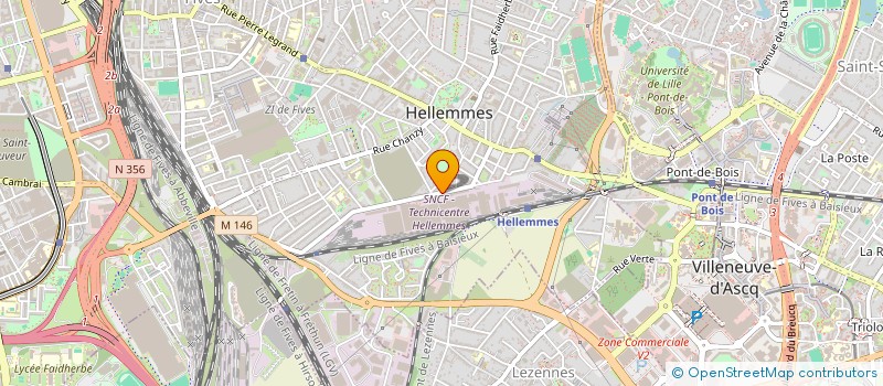 localisation de l'entreprise SCI I.V.  LILLE