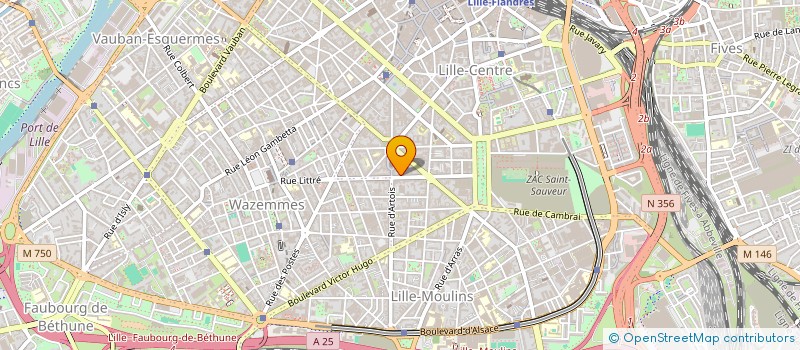 localisation de l'entreprise SCI I.W. à LILLE