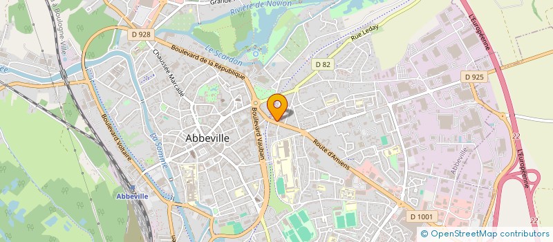 localisation de l'entreprise SCI I2A  ABBEVILLE