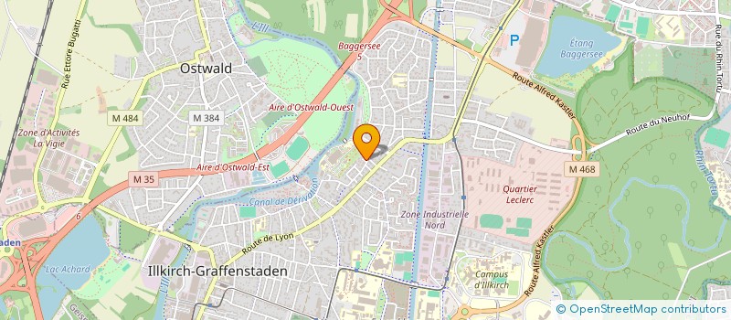 localisation de l'entreprise SCI I2CG  ILLKIRCH-GRAFFENSTADEN