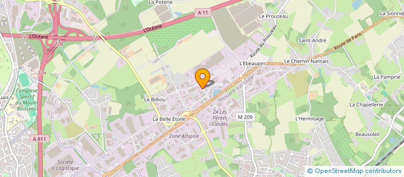 localisation de l'entreprise SCI I2D  CARQUEFOU