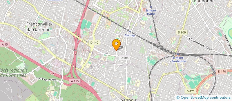 localisation de l'entreprise SCI I2J à ERMONT