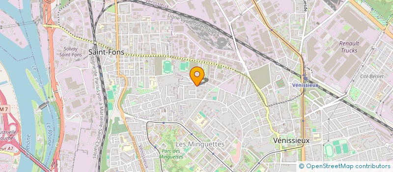 localisation de l'entreprise SCI I2M  VENISSIEUX