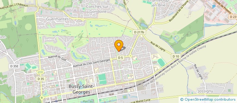 localisation de l'entreprise SCI I2R  BUSSY-SAINT-GEORGES