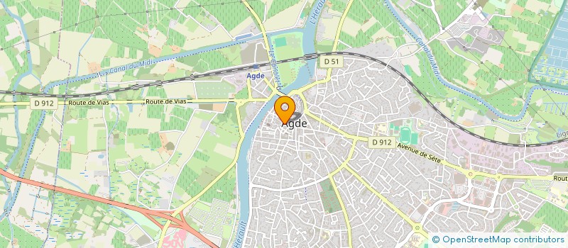 localisation de l'entreprise SCI I3A  AGDE