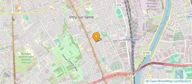 localisation de l'entreprise SCI IAB  VITRY-SUR-SEINE