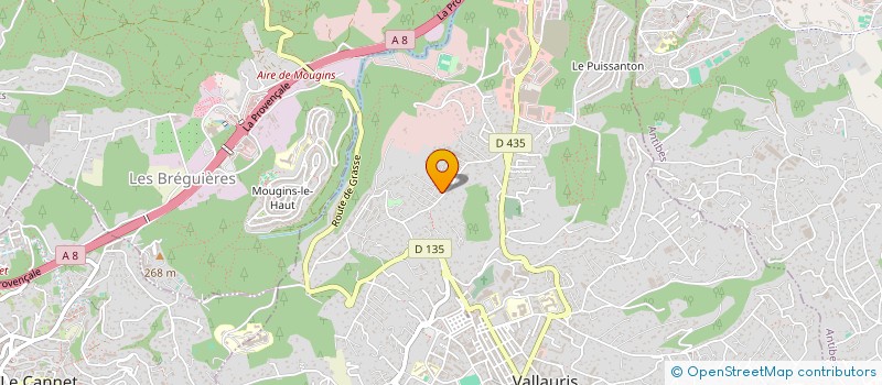 localisation de l'entreprise SCI IACO à VALLAURIS