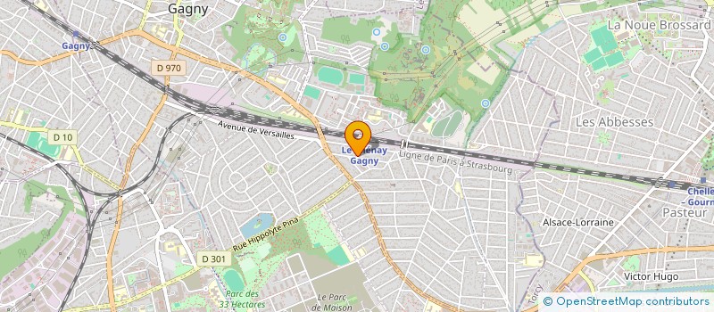 localisation de l'entreprise SCI IAE  GAGNY