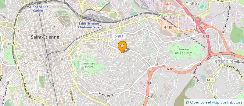 localisation de l'entreprise SCI IAM  SAINT-ETIENNE