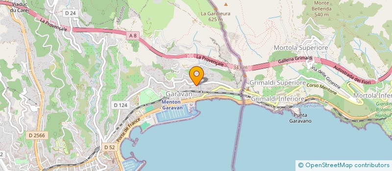 localisation de l'entreprise SCI IANDRELLO à MENTON