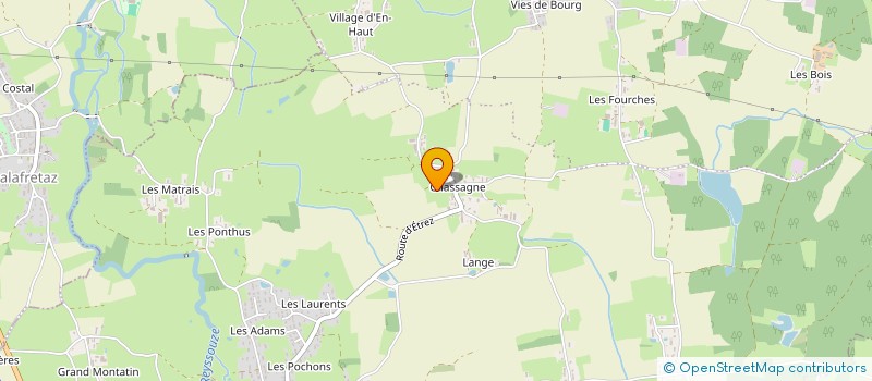 localisation de l'entreprise SCI IANIBE  BRESSE VALLONS