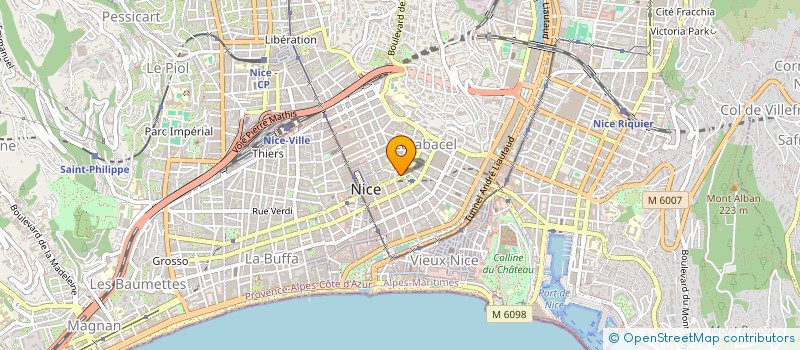 localisation de l'entreprise SCI IANTHIS  NICE